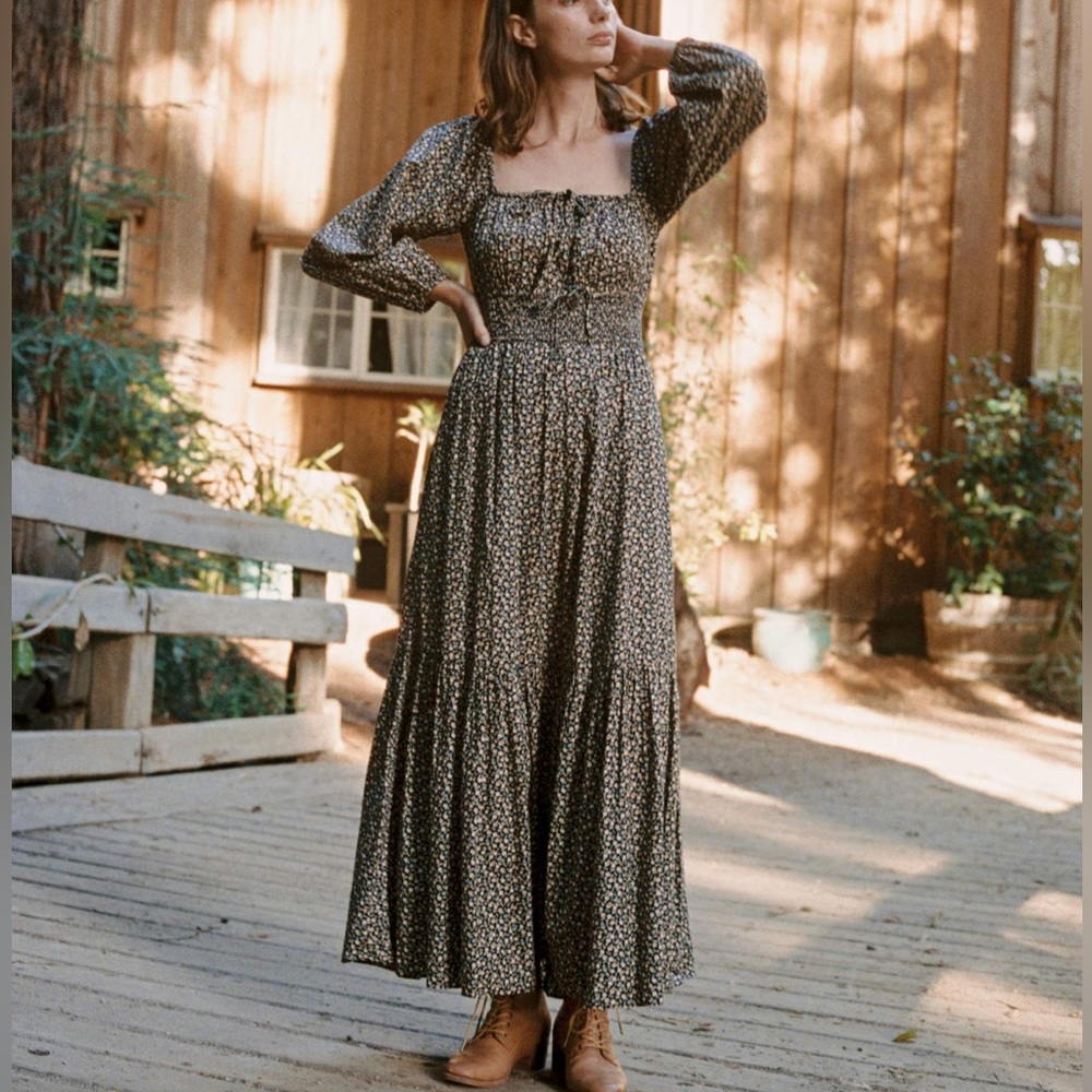 Christy Dawn The Jennica Dress in Noir Harvest